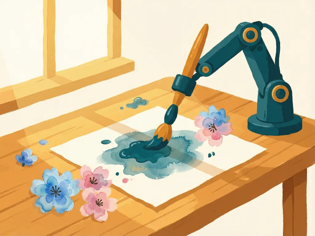 Using TRL and OpenEnv to teach a code-generation model the art of watercolor painting