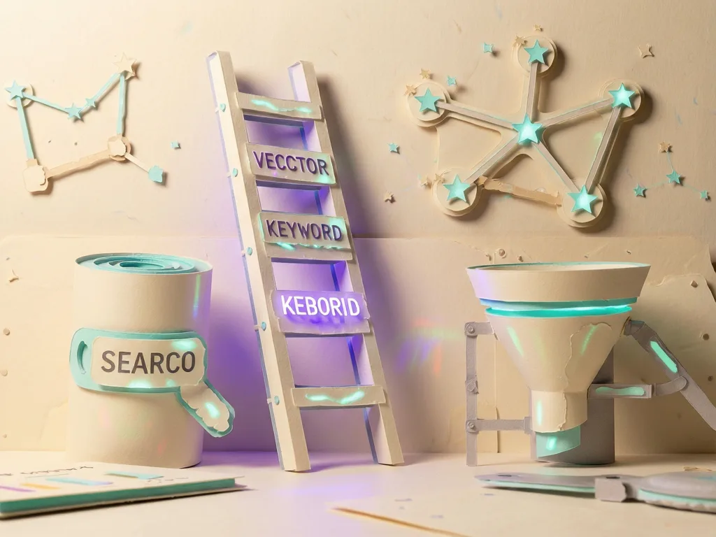 Build a hybrid search engine in PostgreSQL that combines BM25 relevance ranking with vector retrieval